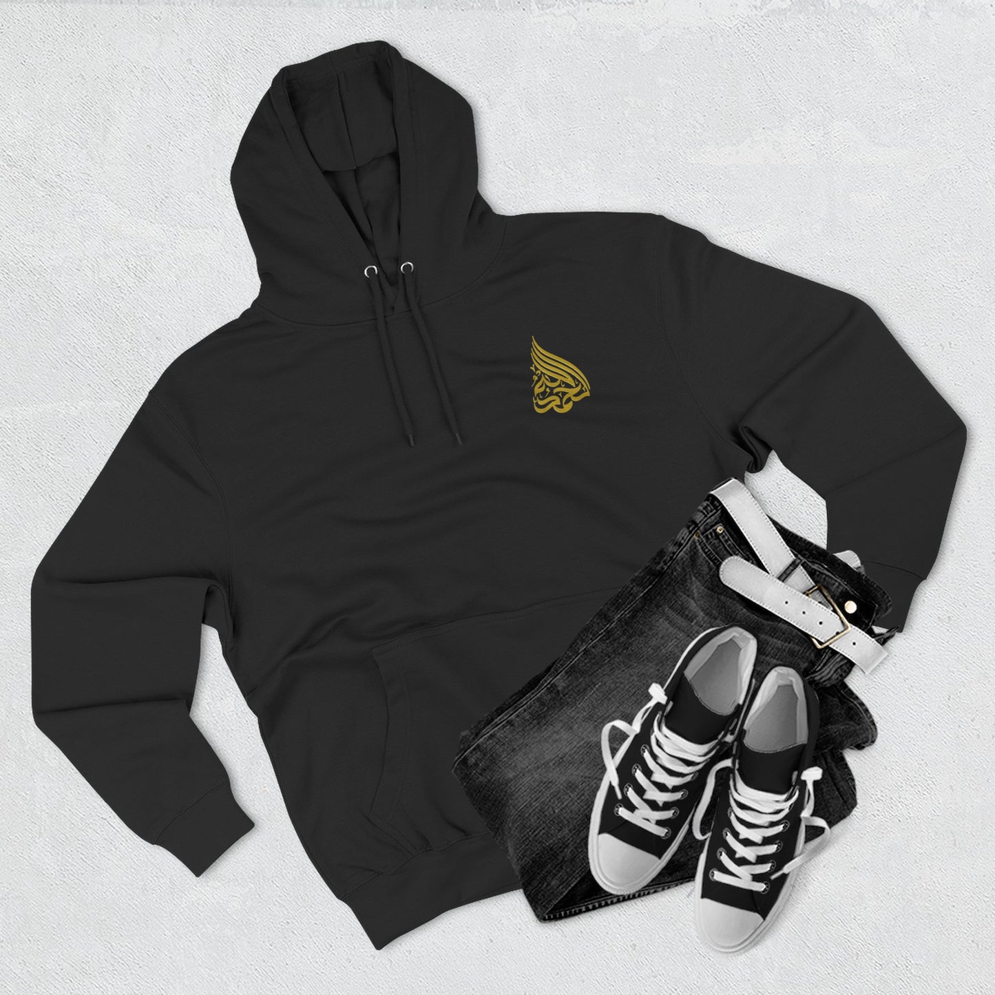 Deenwear Signature Hoodie – Black & White
